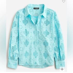 NWOT J. Crew Eyelet Popover